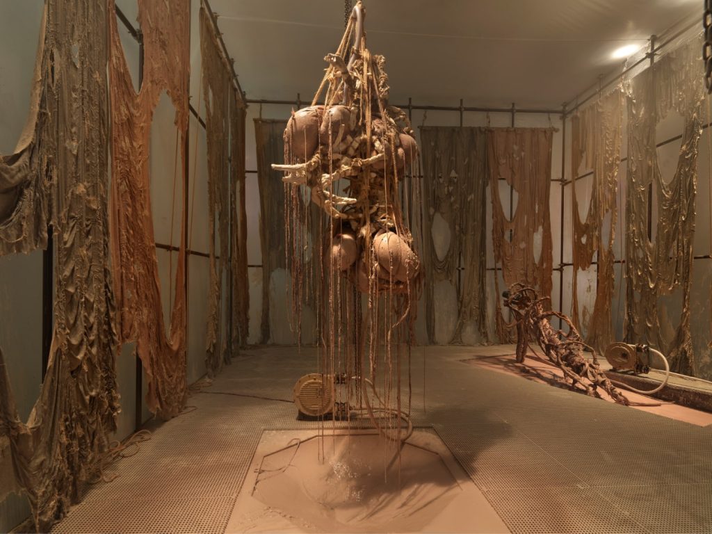Mire Lee installation at the New Museum in New York City. 