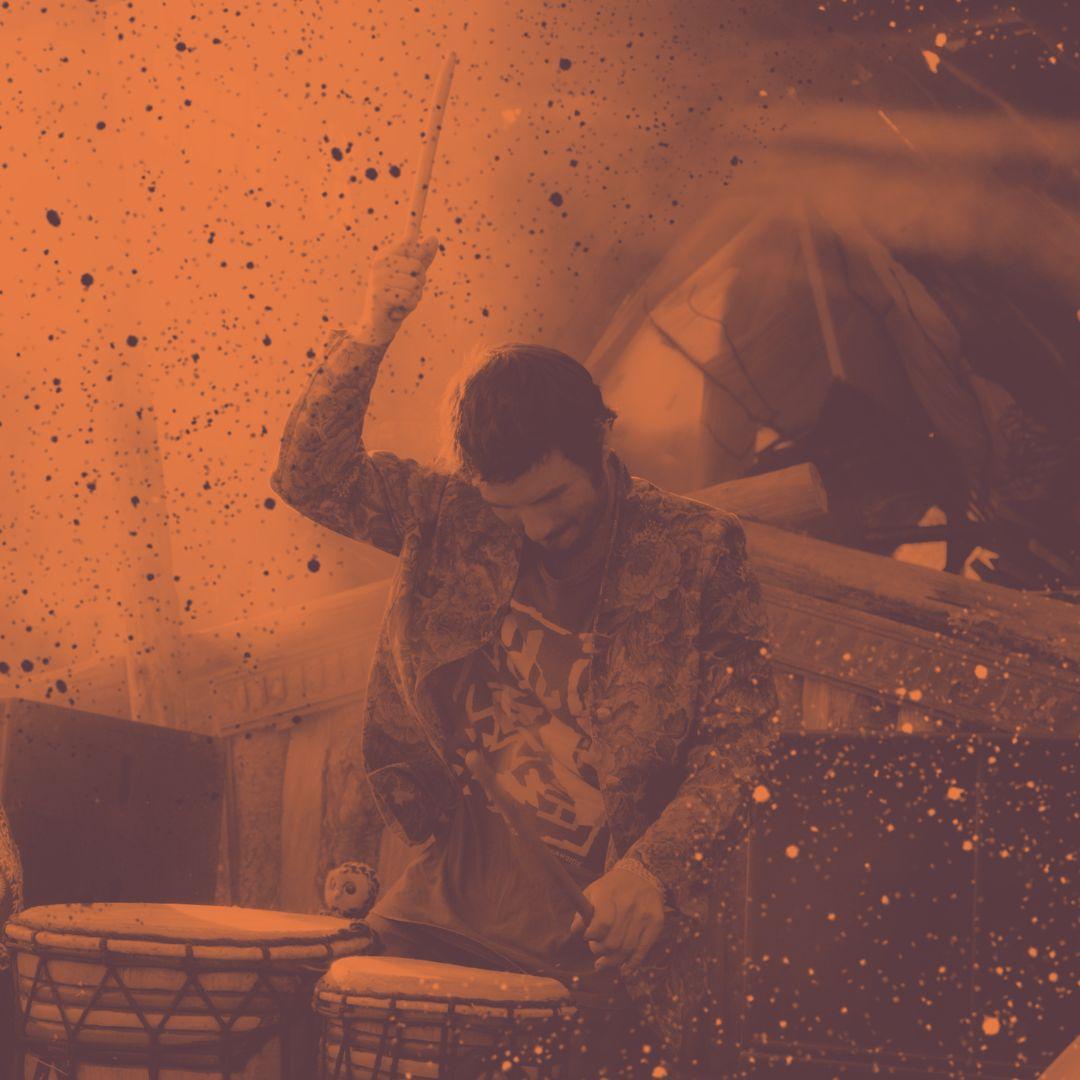 Feeling the beats with Andi Andean. Haize Art